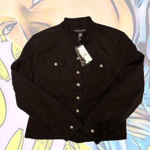 Black New York & Company Jacket Size 12 - Picture 1 of 5